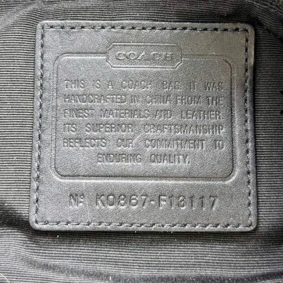 COACH Soho Signature Tote Satchel – Black & Gray (Style 13117) - Picture 3 of 6